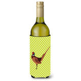 Caroline'S Treasures Ring-Necked Common Pheasant Green Decorative Bottle Hugger, 750 Ml, Multicolor