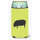 Caroline'S Treasures Devon Large Black Pig Green Decorative Can Hugger, Tall Boy, Multicolor