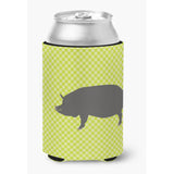 Caroline'S Treasures Berkshire Pig Green Decorative Can Hugger, Multicolor