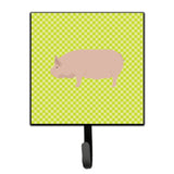 Caroline'S Treasures Welsh Pig Green Wall Hook, Small, Multicolor