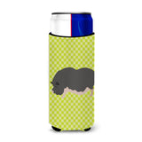 Caroline'S Treasures Vietnamese Pot-Bellied Pig Green Decorative Can Hugger, Slim, Multicolor
