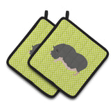 Caroline'S Treasures Vietnamese Bellied Pig Green Decorated Pot Holder, 7.5 X 7.5