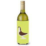 Caroline'S Treasures Large Pigeon Green Decorative Bottle Hugger, 750 Ml, Multicolor
