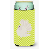 Caroline'S Treasures Silver Fantail Pigeon Green Decorative Can Hugger, Tall Boy, Multicolor