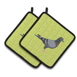 Caroline'S Treasures Racing Pigeon Green Decorated Pot Holder, 7.5 X 7.5