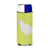 Caroline'S Treasures Texas Quail Green Decorative Can Hugger, Slim, Multicolor