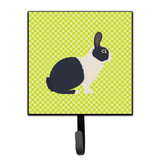 Caroline'S Treasures Dutch Rabbit Green Wall Hook, Small, Multicolor