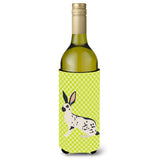 Caroline'S Treasures English Spot Rabbit Green Decorative Bottle Hugger, 750 Ml, Multicolor