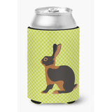 Caroline'S Treasures Tan Rabbit Green Decorative Can Hugger, Multicolor