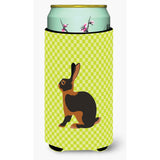 Caroline'S Treasures Tan Rabbit Green Decorative Can Hugger, Tall Boy, Multicolor