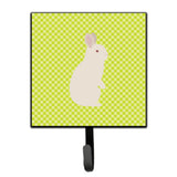 Caroline'S Treasures New Zealand White Rabbit Green Wall Hook, Small, Multicolor