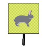Caroline'S Treasures Giant Chinchilla Rabbit Green Wall Hook, Small, Multicolor