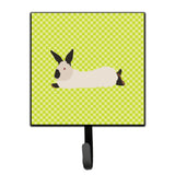 Caroline'S Treasures California White Rabbit Green Wall Hook, Small, Multicolor