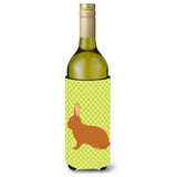 Caroline'S Treasures Rex Rabbit Green Decorative Bottle Hugger, 750 Ml, Multicolor