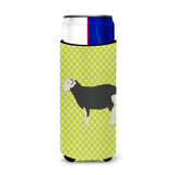 Caroline'S Treasures Herwick Sheep Green Decorative Can Hugger, Slim, Multicolor