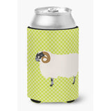 Caroline'S Treasures Scottish Blackface Sheep Green Decorative Can Hugger, Multicolor