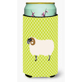Caroline'S Treasures Scottish Blackface Sheep Green Decorative Can Hugger, Tall Boy, Multicolor