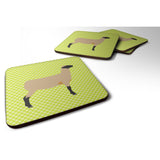 Caroline'S Treasures Hampshire Down Sheep Green Decorative Coasters, 3.5, Multicolor