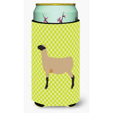 Caroline'S Treasures Hampshire Down Sheep Green Decorative Can Hugger, Tall Boy, Multicolor
