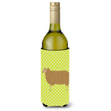 Caroline'S Treasures East Friesian Sheep Green Decorative Bottle Hugger, 750 Ml, Multicolor