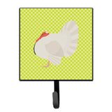 Caroline'S Treasures White Holland Turkey Green Wall Hook, Small, Multicolor