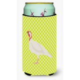 Caroline'S Treasures Beltsville Small White Turkey Hen Green Decorative Can Hugger, Tall Boy, Multicolor