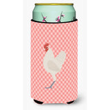 Caroline'S Treasures German Langshan Chicken Pink Check Decorative Can Hugger, Tall Boy, Multicolor