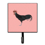 Caroline'S Treasures Minorca Ctalalan Chicken Pink Check Wall Hook, Small, Multicolor