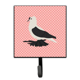Caroline'S Treasures Saxon Fairy Swallow Pigeon Pink Check Wall Hook, Small, Multicolor
