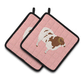Caroline'S Treasures Jacob Sheep Pink Check Decorated Pot Holder, 7.5 X 7.5