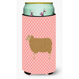 Caroline'S Treasures East Friesian Sheep Pink Check Decorative Can Hugger, Tall Boy, Multicolor