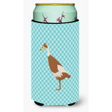 Caroline'S Treasures Indian Runner Duck Blue Check Decorative Can Hugger, Tall Boy, Multicolor