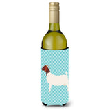 Caroline'S Treasures Boer Goat Blue Check Decorative Bottle Hugger, 750 Ml, Multicolor