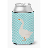 Caroline'S Treasures Embden Goose Blue Check Decorative Can Hugger, Multicolor