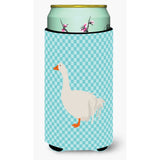 Caroline'S Treasures Sebastopol Goose Blue Check Decorative Can Hugger, Tall Boy, Multicolor