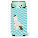 Caroline'S Treasures German Helmet Pigeon Blue Check Decorative Can Hugger, Tall Boy, Multicolor