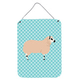 Caroline'S Treasures Kerry Hill Sheep Blue Check Metal Print, 16Hx12W, Multicolor