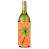 Caroline'S Treasures Palm Tree Orange Polkadot Beverage Insulator Hugger, 750 Ml, Multicolor