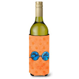 Caroline'S Treasures Sunglasses Orange Polkadot Beverage Insulator Hugger, 750 Ml, Multicolor