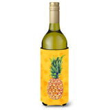 Caroline'S Treasures Pineapple Yellow Polkadot Beverage Insulator Hugger, 750 Ml, Multicolor