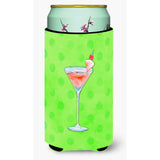 Caroline'S Treasures Summer Martini Green Polkadot Beverage Insulator Hugger, Tall, Multicolor
