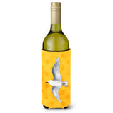 Caroline'S Treasures Sea Gull Yellow Polkadot Beverage Insulator Hugger, 750 Ml, Multicolor