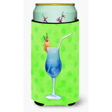 Caroline'S Treasures Summer Cocktail Green Polkadot Beverage Insulator Hugger, Tall, Multicolor
