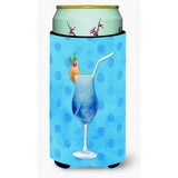 Caroline'S Treasures Summer Cocktail Blue Polkadot Beverage Insulator Hugger, Tall, Multicolor