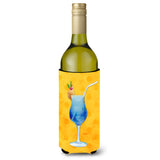 Caroline'S Treasures Summer Cocktail Yellow Polkadot Beverage Insulator Hugger, 750 Ml, Multicolor