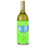Caroline'S Treasures Sting Ray Green Polkadot Beverage Insulator Hugger, 750 Ml, Multicolor