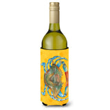 Caroline'S Treasures Blue Crab Yellow Polkadot Beverage Insulator Hugger, 750 Ml, Multicolor