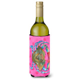 Caroline'S Treasures Blue Crab Pink Polkadot Beverage Insulator Hugger, 750 Ml, Multicolor