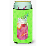 Caroline'S Treasures Mason Jar Cocktail Green Polkadot Beverage Insulator Hugger, Tall, Multicolor