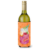 Caroline'S Treasures Mason Jar Cocktail Orange Polkadot Beverage Insulator Hugger, 750 Ml, Multicolor